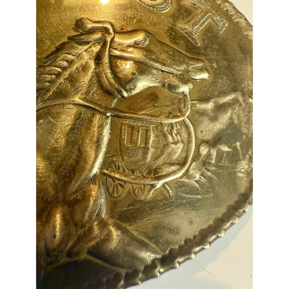 Vintage Fairchild Pony Post‎ Belt Buckle Solid Minted Brass USA Western - Picture 5 of 10